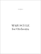 Majuscule Orchestra Scores/Parts sheet music cover
